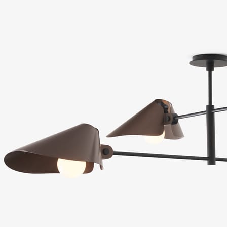 Suspension Bonnet SC91 métal marron / L 140 x H 40 cm - &tradition