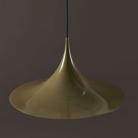 Suspension Semi métal vert / Ø 47 cm - Réédition 1968 - Gubi