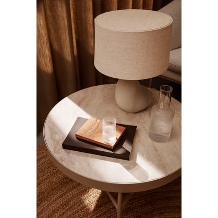 Table basse Travertine Large pierre beige / Ø 70,5 x H 35 cm - Ferm Living