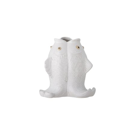 Vase Fili céramique blanc / Ø 17 x H 19 cm - Bloomingville