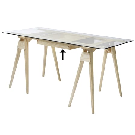 Tiroir / Pour bureau Arco bois naturel  / Seconde vie - Design House Stockholm