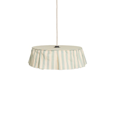 Abat-jour Vibes tissu bleu / Ø 40 x H 12 cm - Voile de coton - NOBODINOZ