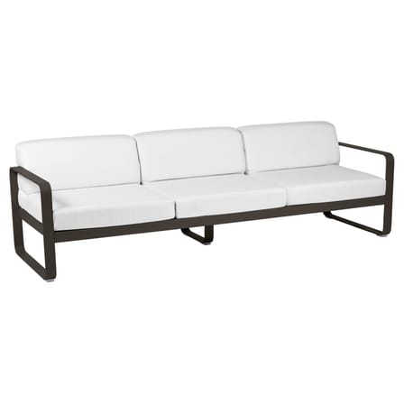 Canapé de jardin 3 places Bellevie / L 235 cm - Tissu taupe grisé - Fermob