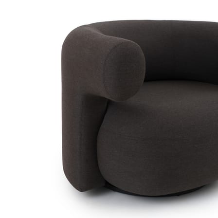 Drehsessel Burra Outdoor textil braun - Normann Copenhagen