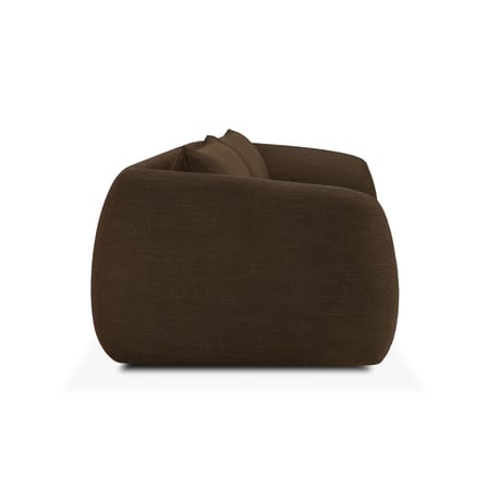 Canapé droit Figur tissu marron / 3 places - L 244 cm - Ethnicraft