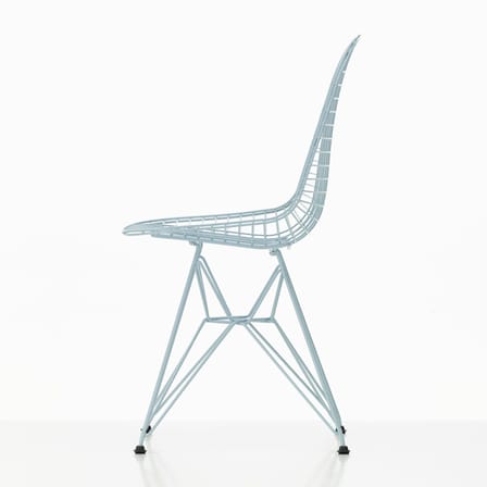 Chaise Wire Chair DKR Colours métal bleu / By Charles & Ray Eames, 1951 - Vitra