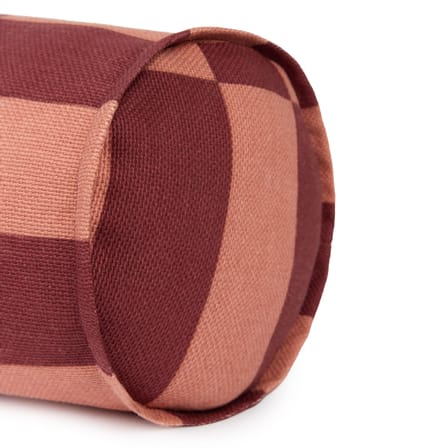 Coussin Vibes Cylinder tissu rouge / Ø 16 x L 50 cm - NOBODINOZ