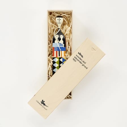 Décoration Wooden Dolls - No. 5 bois multicolore / By Alexander Girard, 1952 - Vitra