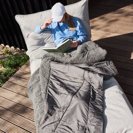 Bain de soleil Paletti tissu beige / L 100 x P 190 cm - Fatboy