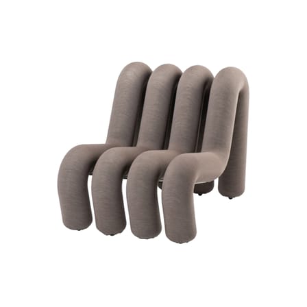 Fauteuil rembourré Extra Bold Sofa tissu marron / Canapé modulable - L 72 cm (4 tubes) - Moustache