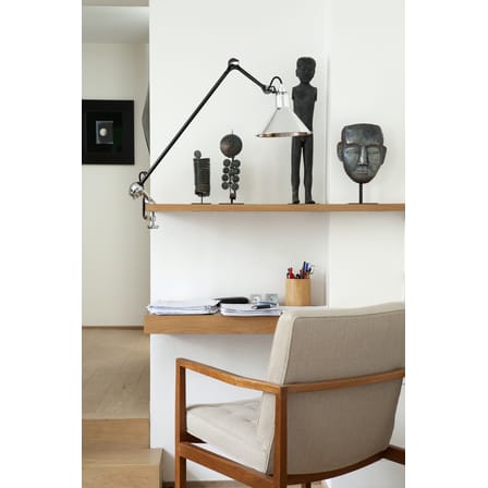 Lampe d'architecte N°201 métal noir / Base étau - Lampe Gras - DCW éditions