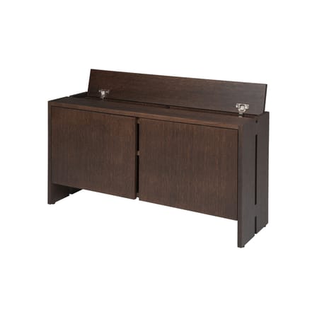 Meuble à chaussures Parcel Low bois marron / L 100 x H 50 x P 30 cm - Ferm Living