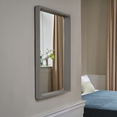 Miroir mural Arced bois gris / 80 x 55 cm - Muuto