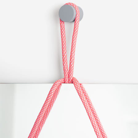 Miroir mural Shibari Rectangle verre rose / L 50,5 x H 69 cm - Moustache
