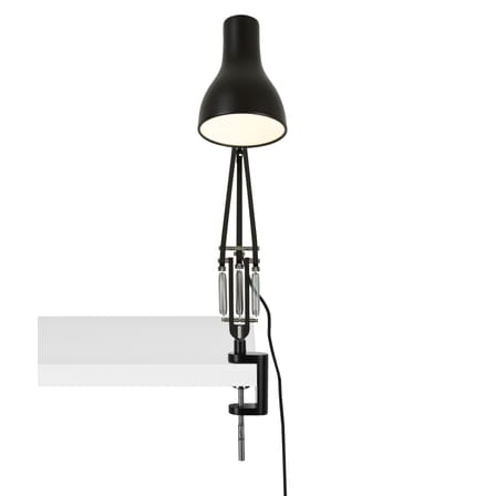 Set Lampe Type 75 metall schwarz / Klemmleuchte - Anglepoise