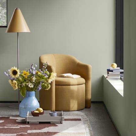 Plateau empilable Stacie bois gris / 44 x 34 x H 10 cm - MDF - BROSTE COPENHAGEN