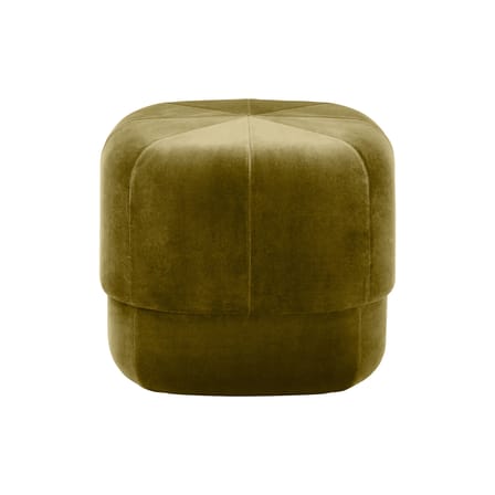 Pouf Circus Small tessuto verde / Velluto - Ø 46 cm - Normann Copenhagen