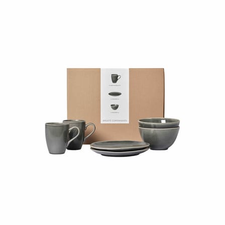 Set vaisselle Nordic Rain / Service petit-déjeuner pour 2 personnes - 6 pièces - BROSTE COPENHAGEN