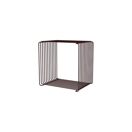 Panton Wire Single Cube Shelf metal red / 34.8 x H 34.8 x D 25.7 cm - Verner Panton, 1971 - MONTANA