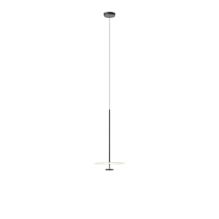 Suspension Flat LED métal gris / Ø 40 cm - 2 disques / Dimmable DALI-2 - Vibia