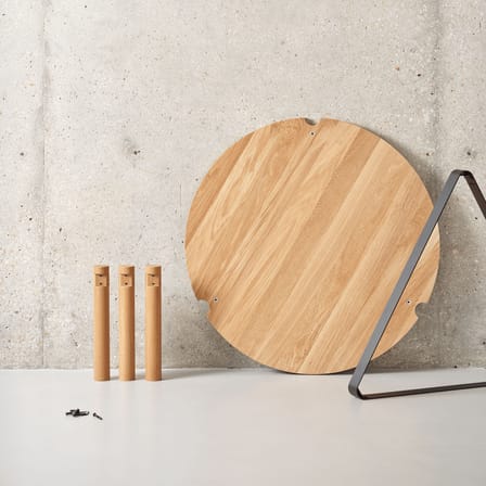 Table basse Disc / Ø 80 cm - Chêne massif - TIPTOE
