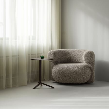 Table d'appoint Lift bois marron / Hauteur réglable 56,5 à 74 cm - Normann Copenhagen