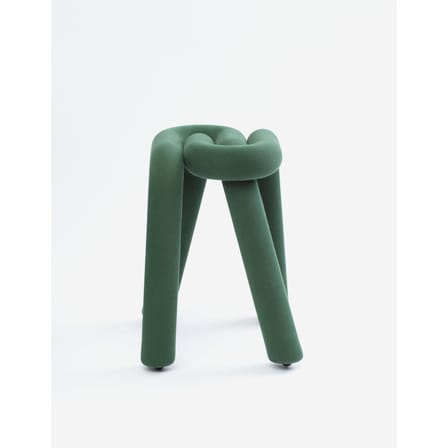 Tabouret rembourré Bold tissu vert - Moustache