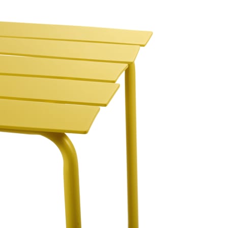 Tavolo quadrato Aligned metallo giallo / By Maarten Baas - 70 x 70 cm / Aminium - valerie objects