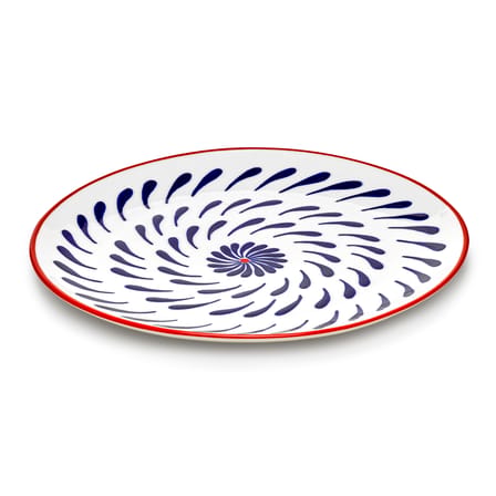 Teller Bazaar keramik blau / Set von 4 - Ø 26,5 cm - Serax