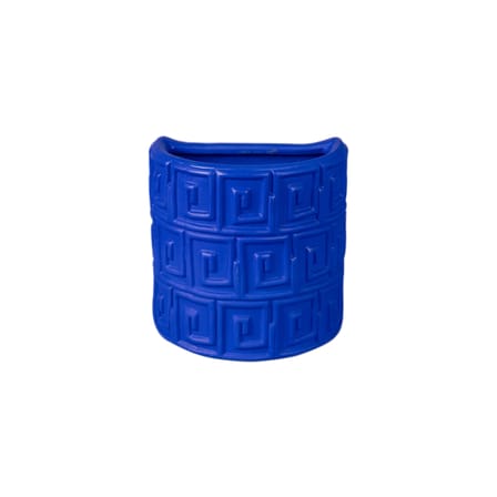 Vase mural Magna Graecia - Greche céramique bleu / L 25 x H 25 cm - Terre cuite - Seletti