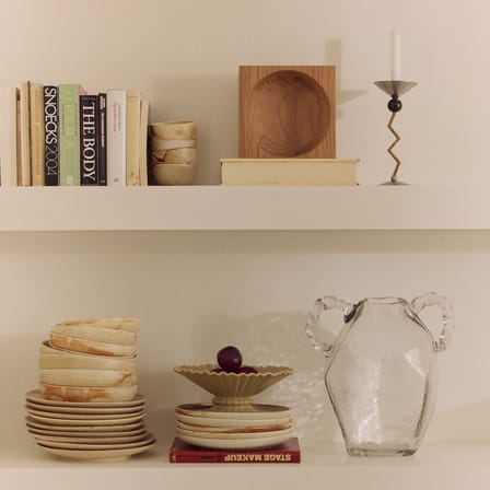 Centre de table Cube / 22 x 22 cm - Teck - HK LIVING