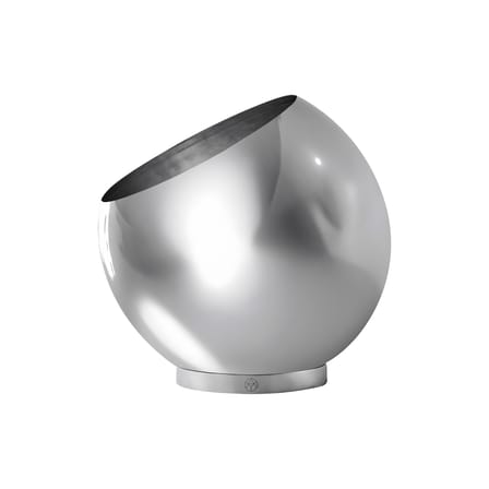 Blumentopf Globe Silver metall silber / Ø 37 cm - AYTM