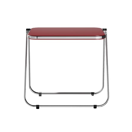 Bureau pliable Platone bois rouge / Giancarlo Piretti, 1970 - 83 x 65 cm - ANONIMA CASTELLI
