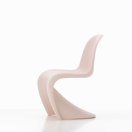 Chaise enfant Panton Junior plastique rose / By Verner Panton, 1959 - Vitra