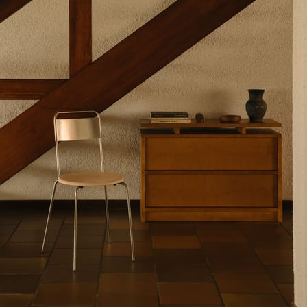 Commode Ratio bois naturel / L 100 x P 35 x H 70 - Frama 
