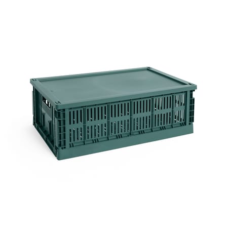 Couvercle  plastique vert / Pour panier Colour Crate Large 35,5 x 54,5 cm - Hay