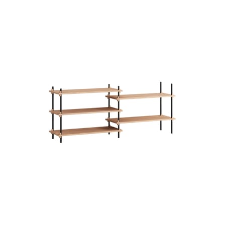Étagère Shelving System – s.65.2.A bois naturel / L 162 x H 65 x Prof. 35 cm - MOEBE