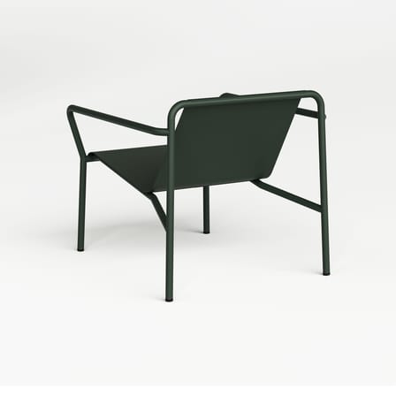 Fauteuil bas Panorama métal vert - TIPTOE