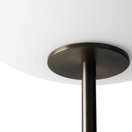 Lampada a stelo JWDA vetro pietra bianco / Marmo & vetro - Ø 39 x H 150 cm - Menu