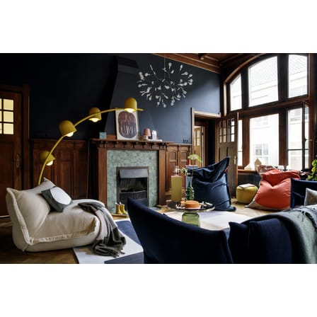 Lampadaire Big Lebow métal jaune / H 234 x L 186 cm - 4 abat-jours orientables - Fatboy