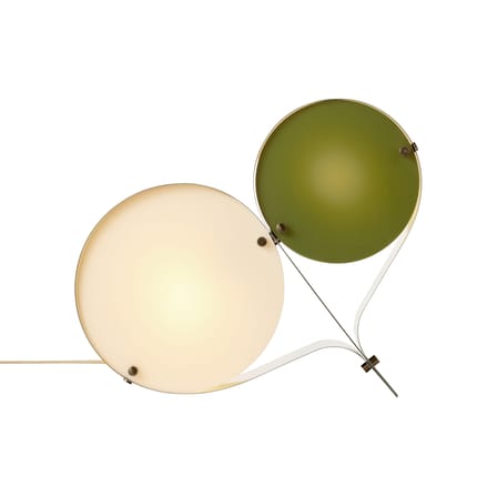 Lampe de table Coppia métal vert / L 54 cm - Gubi