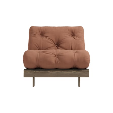 Fauteuil convertible Roots / Dormeuse & lit d'appoint - 3 positions / Structure marron - KARUP DESIGN