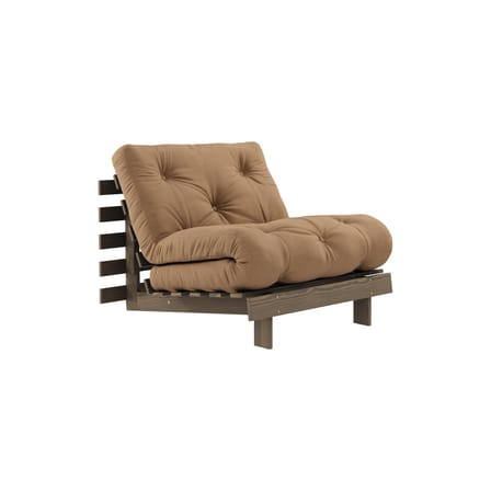 Fauteuil convertible Roots / Dormeuse & lit d'appoint - 3 positions / Structure marron - KARUP DESIGN