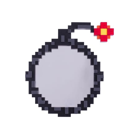 Miroir mural Pixel - Bomb bois gris / 55,5 x 60 cm - Seletti