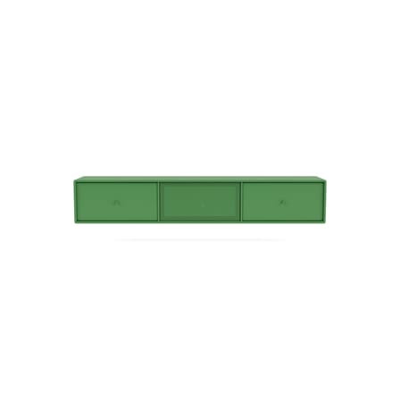 Mobile TV sospeso Octave V legno verde / L 138 x P 30 x H 24 cm - MONTANA