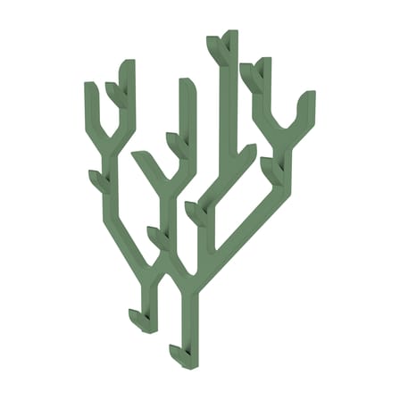 Portemanteau mural Ambroise bois vert / L 57 x H 68 cm - Hartô