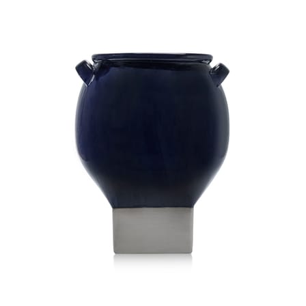 Pot de fleurs Rosamar 08 céramique bleu / Ø 39  cm x H 48.5 cm - Serax