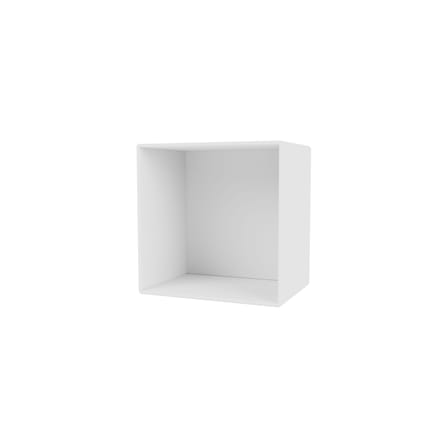 Rangement mural Montana Mini 1001 bois blanc / Ouvert - 35 x 35 x P 25 cm - MONTANA