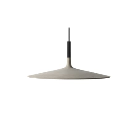 Sospensione Aplomb Large / LED - Cemento - Ø 45 x H 20 cm - Foscarini
