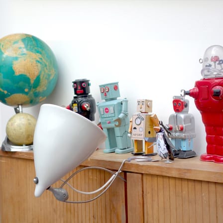 Spot à pince Cornette céramique blanc en porcelaine - Tsé-Tsé